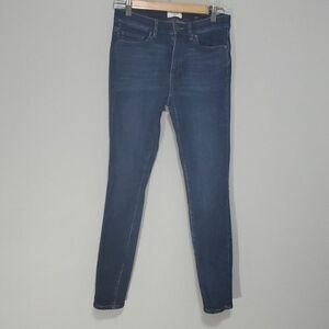 Loft Outlet jeans womens size 0 blue skinny 28" inseam